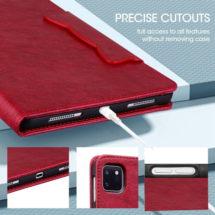 For Lenovo Tab M8 Cat Buckle Leather Tablet Case(Red) - Lenovo by PMC TechLife | Online Shopping South Africa | PMC TechLife | Buy Now Pay Later Mobicred