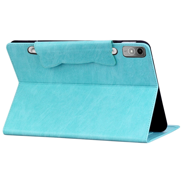 For Lenovo Tab P12 Cat Buckle Leather Tablet Case(Sky Blue) - Lenovo by PMC TechLife | Online Shopping South Africa | PMC TechLife | Buy Now Pay Later Mobicred