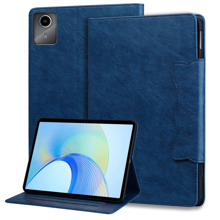 For Lenovo Xiaoxin Pad M11 2024 Cat Buckle Leather Tablet Case(Royal Blue) - Lenovo by PMC Jewellery | Online Shopping South Africa | PMC Jewellery | Buy Now Pay Later Mobicred