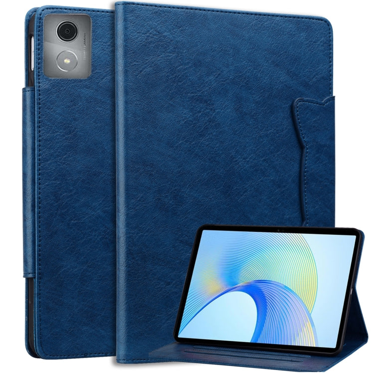 For Lenovo Tab K11 Plus / M11 Plus  Cat Buckle Leather Tablet Case(Royal Blue) - Lenovo by PMC TechLife | Online Shopping South Africa | PMC TechLife | Buy Now Pay Later Mobicred