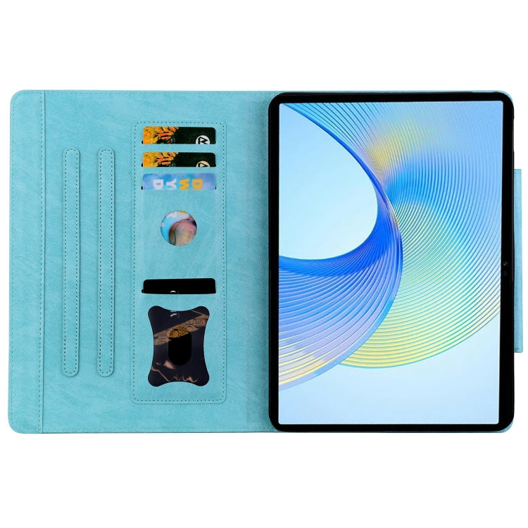 For Lenovo Xiaoxin Pad Pro 12.7 2025 Cat Buckle Leather Tablet Case(Sky Blue) - free shipping - PMC TechLife - Order now!