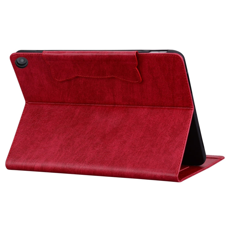 For Amazon Kindle Fire HD 10 2023 / 2021 Cat Buckle Leather Smart Tablet Case(Red) - Amazon by PMC TechLife | Online Shopping South Africa | PMC TechLife | Buy Now Pay Later Mobicred