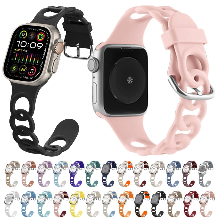 For Apple Watch Series 10 46mm Donut Hollow Silicone Watch Band(Starlight) - free shipping - PMc TechLife - Order now!