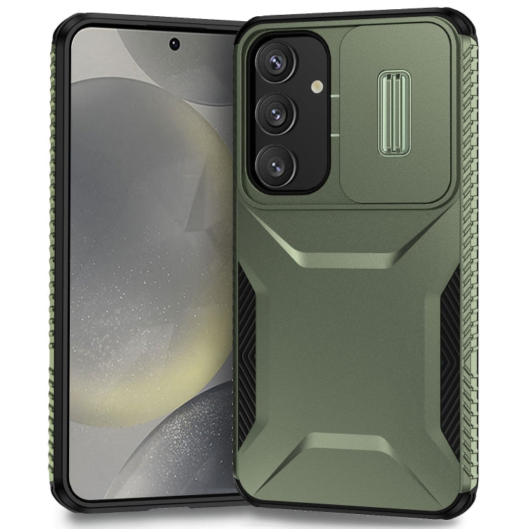 For Samsung Galaxy S25 5G / S24 5G Sliding Camshield Phone Case(Alpine Green) - Galaxy S24 5G Cases by PMC Jewellery | Online Shopping South Africa | PMC Jewellery | Buy Now Pay Later Mobicred