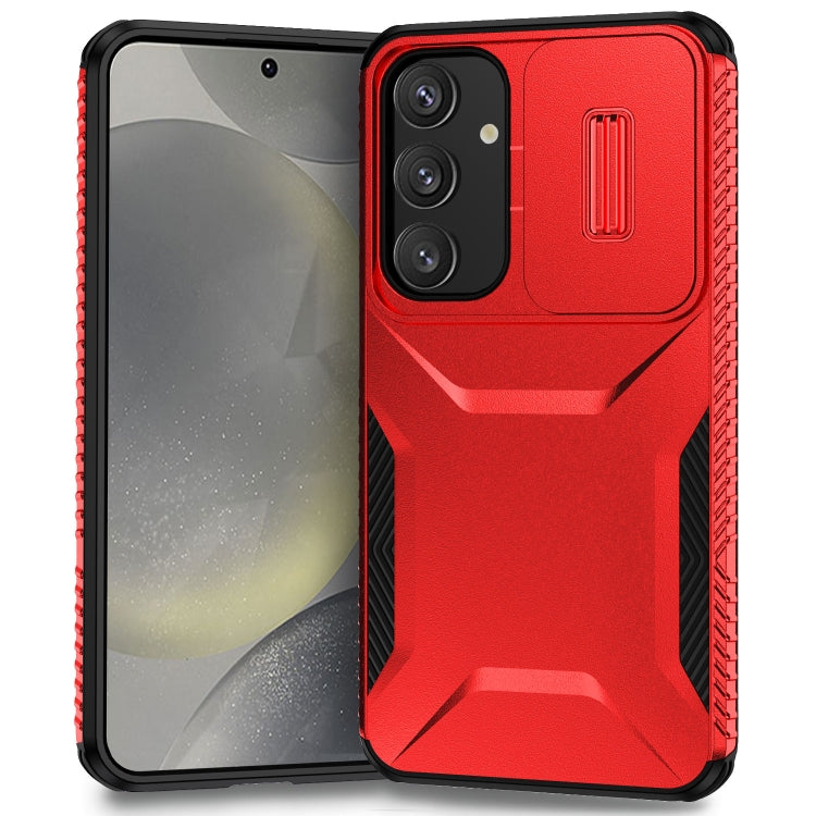 For Samsung Galaxy S25+ 5G / S24+ 5G Sliding Camshield Phone Case(Red) - Galaxy S24+ 5G Cases by PMC Jewellery | Online Shopping South Africa | PMC Jewellery | Buy Now Pay Later Mobicred