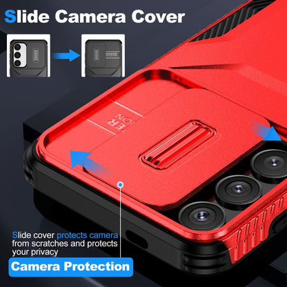 For Samsung Galaxy S25+ 5G / S24+ 5G Sliding Camshield Phone Case(Red) - Galaxy S24+ 5G Cases by PMC Jewellery | Online Shopping South Africa | PMC Jewellery | Buy Now Pay Later Mobicred