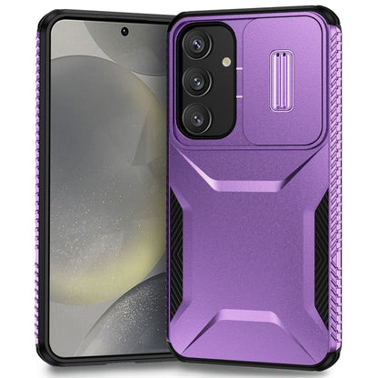 For Samsung Galaxy S25+ 5G / S24+ 5G Sliding Camshield Phone Case(Purple) - Galaxy S24+ 5G Cases by PMC Jewellery | Online Shopping South Africa | PMC Jewellery | Buy Now Pay Later Mobicred