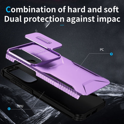 For Samsung Galaxy S25+ 5G / S24+ 5G Sliding Camshield Phone Case(Purple) - Galaxy S24+ 5G Cases by PMC Jewellery | Online Shopping South Africa | PMC Jewellery | Buy Now Pay Later Mobicred