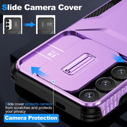 For Samsung Galaxy S25+ 5G / S24+ 5G Sliding Camshield Phone Case(Purple) - Galaxy S24+ 5G Cases by PMC Jewellery | Online Shopping South Africa | PMC Jewellery | Buy Now Pay Later Mobicred