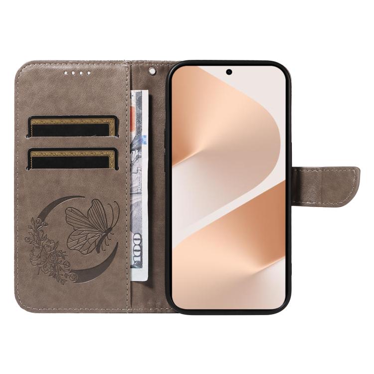 For Huawei Pura 80 5G Swallowtail Butterfly Embossed Leather Phone Case(Grey) - free shipping - PMC TechLife - Order now!