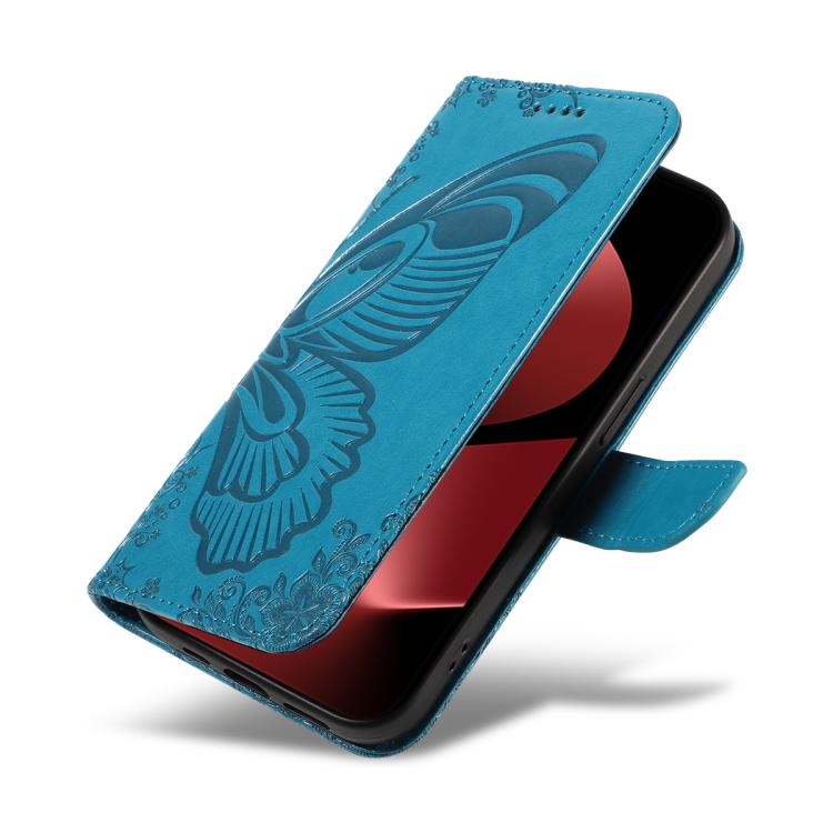 For Huawei Pura 80 Pro 5G Swallowtail Butterfly Embossed Leather Phone Case(Blue) - free shipping - PMC TechLife - Order now!