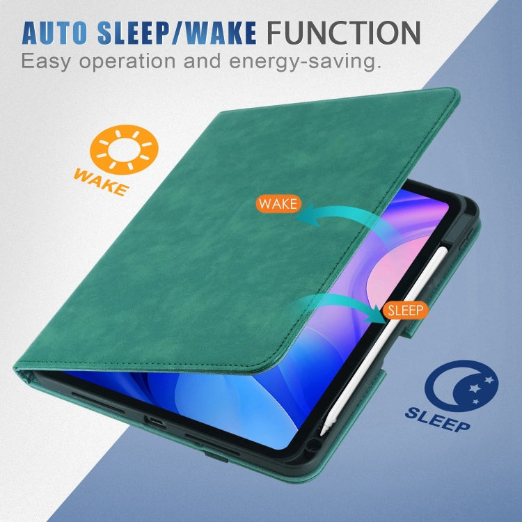 For iPad Pro 11 2024 Front Stand Smart TPU Leather Tablet Case(Green) - iPad Pro 11 2024 Cases by PMC TechLife | Online Shopping South Africa | PMC TechLife | Buy Now Pay Later Mobicred
