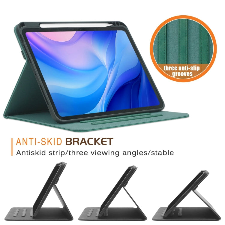 For iPad Pro 11 2024 Front Stand Smart TPU Leather Tablet Case(Green) - iPad Pro 11 2024 Cases by PMC TechLife | Online Shopping South Africa | PMC TechLife | Buy Now Pay Later Mobicred