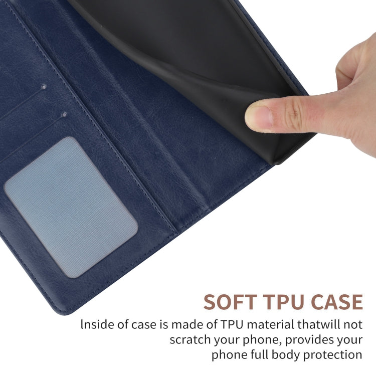 For Samsung Galaxy S25 5G Y-shaped Pattern Flip Leather Phone Case(Blue) - Galaxy S25 5G Cases by PMC Jewellery | Online Shopping South Africa | PMC Jewellery | Buy Now Pay Later Mobicred