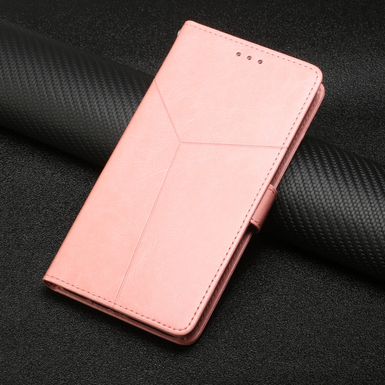 For Samsung Galaxy S25 Ultra 5G Y-shaped Pattern Flip Leather Phone Case(Pink) - Galaxy S25 Ultra 5G Cases by PMC TechLife | Online Shopping South Africa | PMC TechLife | Buy Now Pay Later Mobicred
