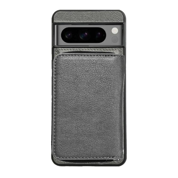 For Google Pixel 7a Solid Color Zipper 11-Card Slots Bag Phone Case with Lanyard(Grey) - Google Cases by PMC TechLife | Online Shopping South Africa | PMC TechLife | Buy Now Pay Later Mobicred