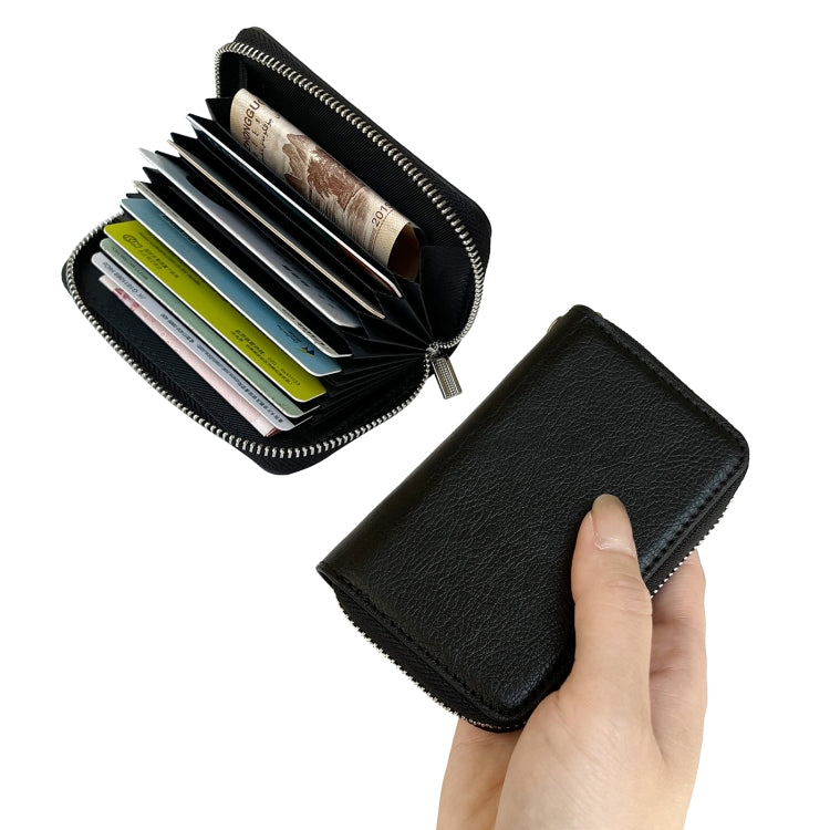 For Google Pixel 7 Solid Color Zipper 11-Card Slots Bag Phone Case with Lanyard(Black) - Google Cases by PMC TechLife | Online Shopping South Africa | PMC TechLife | Buy Now Pay Later Mobicred