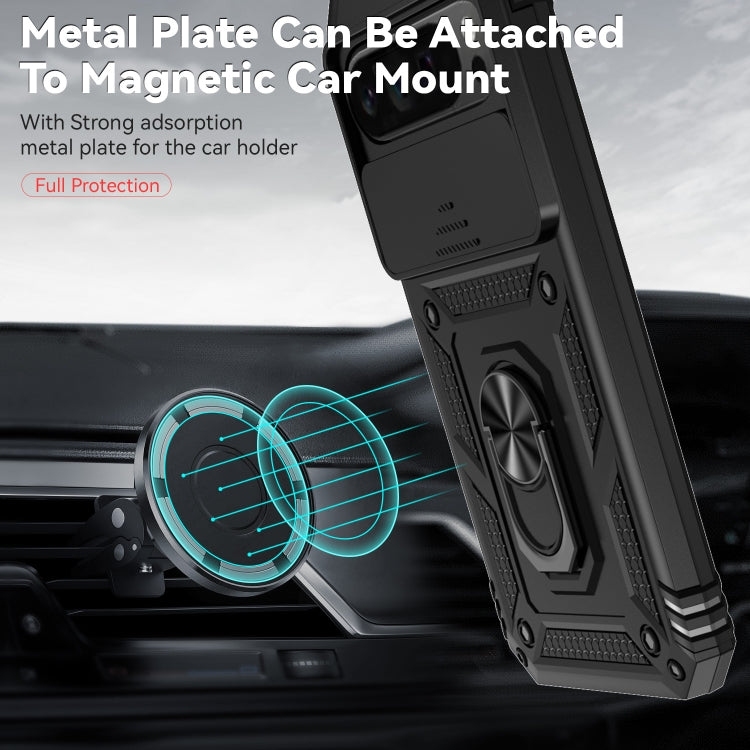 For Google Pixel 9 Pro Sliding Camshield Holder Phone Case(Black) - Google Cases by PMC TechLife | Online Shopping South Africa | PMC TechLife | Buy Now Pay Later Mobicred