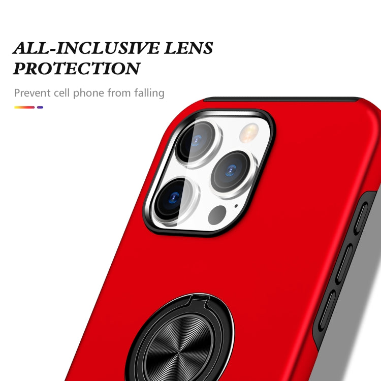 For iPhone 16 Plus Magnetic Ring Holder Phone Case(Red) - iPhone 16 Plus Cases by PMC TechLife | Online Shopping South Africa | PMC TechLife | Buy Now Pay Later Mobicred