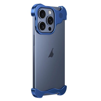 For iPhone 12 Pro Max Aromatherapy Alloy Frameless Phone Case(Blue) - iPhone 12 Pro Max Cases by PMC Jewellery | Online Shopping South Africa | PMC Jewellery | Buy Now Pay Later Mobicred