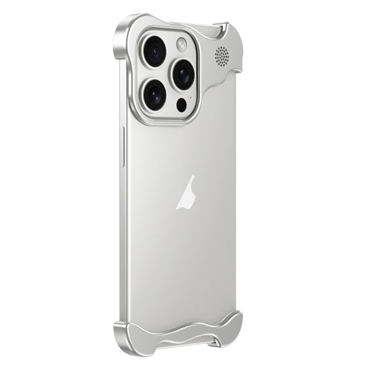 For iPhone 13 Pro Aromatherapy Alloy Frameless Phone Case(Silver) - iPhone 13 Pro Cases by PMC Jewellery | Online Shopping South Africa | PMC Jewellery | Buy Now Pay Later Mobicred