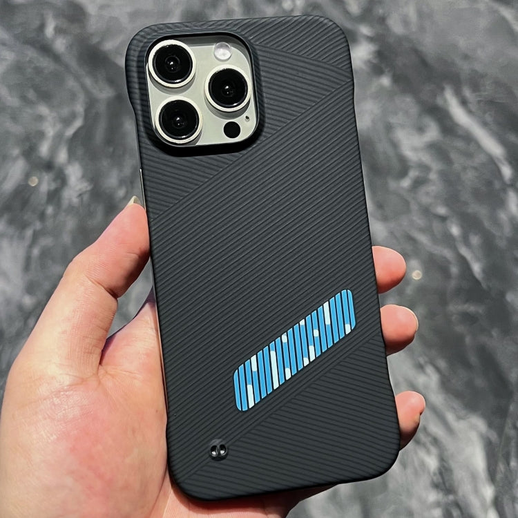 For iPhone 14 Pro Carbon Fiber Frameless Cooling Phone Case(Blue) - iPhone 14 Pro Cases by PMC Jewellery | Online Shopping South Africa | PMC Jewellery | Buy Now Pay Later Mobicred