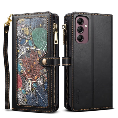 For Samsung Galaxy S25 5G ESEBLE Star Series Lanyard Zipper Wallet RFID Leather Case(Black) - Galaxy S25 5G Cases by ESEBLE | Online Shopping South Africa | PMC Jewellery | Buy Now Pay Later Mobicred