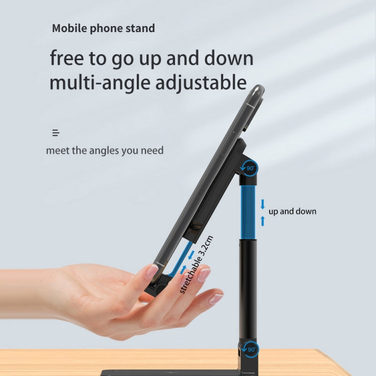 T6 2 in 1 Portable Folding Stand Wireless Charging, Style:Double Charge(Black) - Wireless Charger by PMC Jewellery | Online Shopping South Africa | PMC Jewellery | Buy Now Pay Later Mobicred
