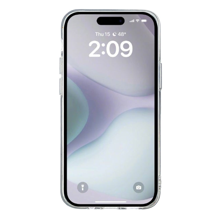 For iPhone 16 Colored Drawing Pattern Transparent TPU Phone Case(Butterflies) - iPhone 16 Cases by PMC TechLife | Online Shopping South Africa | PMC TechLife | Buy Now Pay Later Mobicred