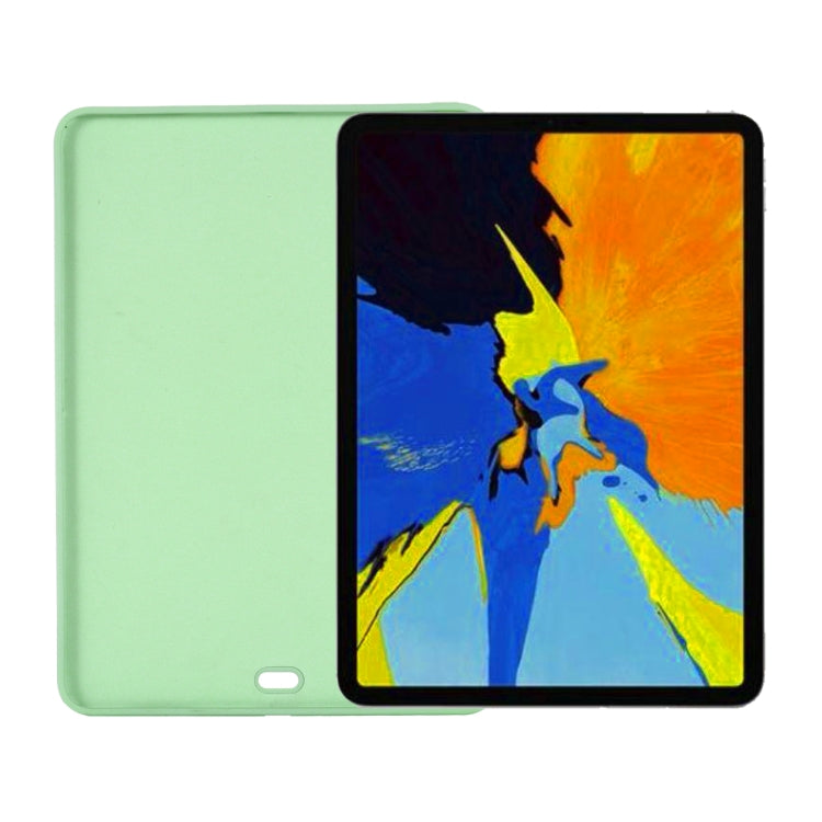 For iPad Air 13 2024 Pure Color Liquid Silicone Shockproof Tablet Case(Green) - iPad Air 13 2024 Cases by PMC TechLife | Online Shopping South Africa | PMC TechLife | Buy Now Pay Later Mobicred