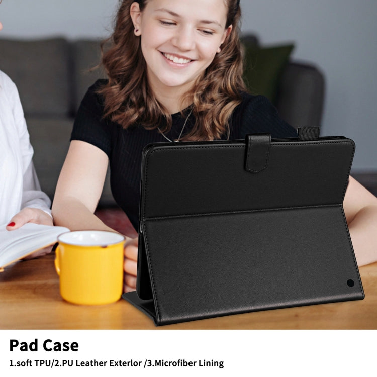 For Amazon Kindle Fire HD10 2023 Rhombus Lattice Leather Tablet Case(Black) - Amazon by PMC TechLife | Online Shopping South Africa | PMC TechLife | Buy Now Pay Later Mobicred