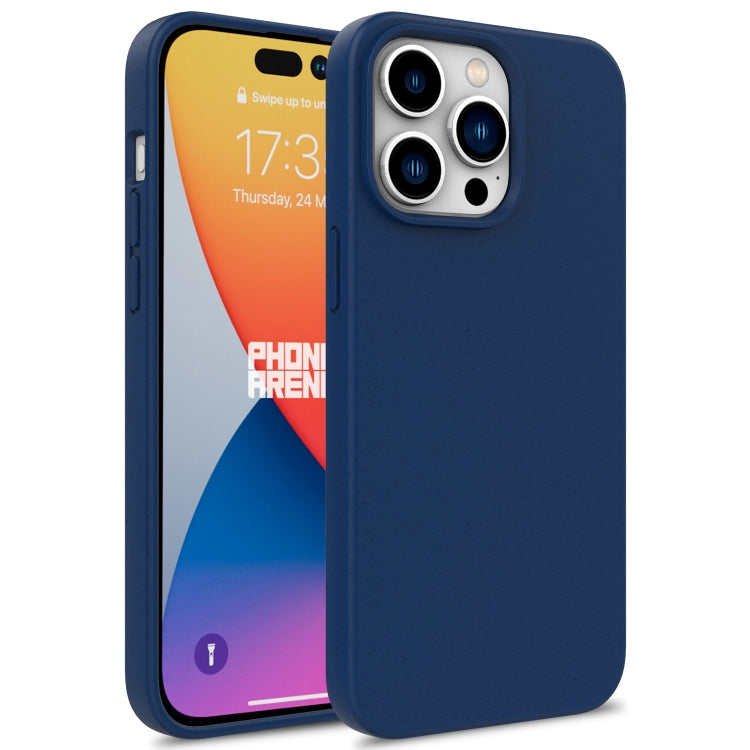 For iPhone 16 Pro Wheat Straw TPU Phone Case(Blue) - free shipping - PMC TechLife - Order now!