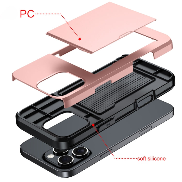 For iPhone 16e Shockproof Armor Phone Case with Card Slot(White) - iPhone 16e Cases by PMC TechLife | Online Shopping South Africa | PMC TechLife | Buy Now Pay Later Mobicred