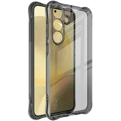 For Samsung Galaxy S25 5G imak Shockproof Airbag TPU Phone Case(Transparent Black) - Galaxy S25 5G Cases by imak | Online Shopping South Africa | PMC Jewellery | Buy Now Pay Later Mobicred