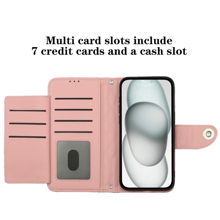 For Ulefone Note 14 Rhombic Texture Flip Leather Phone Case with Lanyard(Coral Pink) - Ulefone Cases by PMC Jewellery | Online Shopping South Africa | PMC Jewellery | Buy Now Pay Later Mobicred