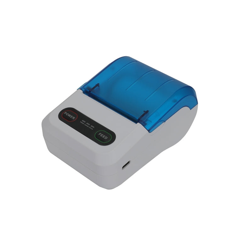 BT-583 58mm USB-C/Type-C + Bluetooth Portable Thermal Printer, Specification:EU Plug(Blue White) - Printer by PMC Jewellery | Online Shopping South Africa | PMC Jewellery | Buy Now Pay Later Mobicred