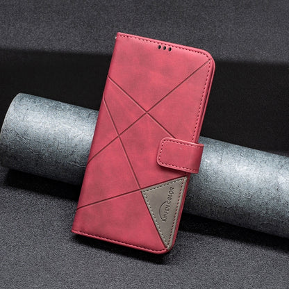 For Samsung Galaxy S25 5G Magnetic Buckle Rhombus Texture Leather Phone Case(Red) - Galaxy S25 5G Cases by PMC Jewellery | Online Shopping South Africa | PMC Jewellery | Buy Now Pay Later Mobicred