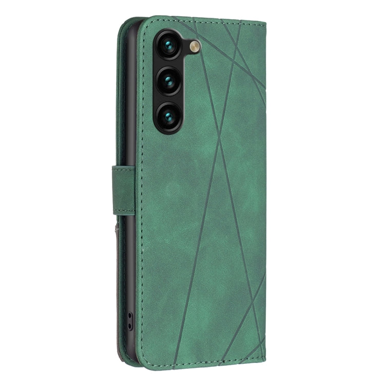 For Samsung Galaxy S25+ 5G Magnetic Buckle Rhombus Texture Leather Phone Case(Green) - Galaxy S25+ 5G Cases by PMC Jewellery | Online Shopping South Africa | PMC Jewellery | Buy Now Pay Later Mobicred