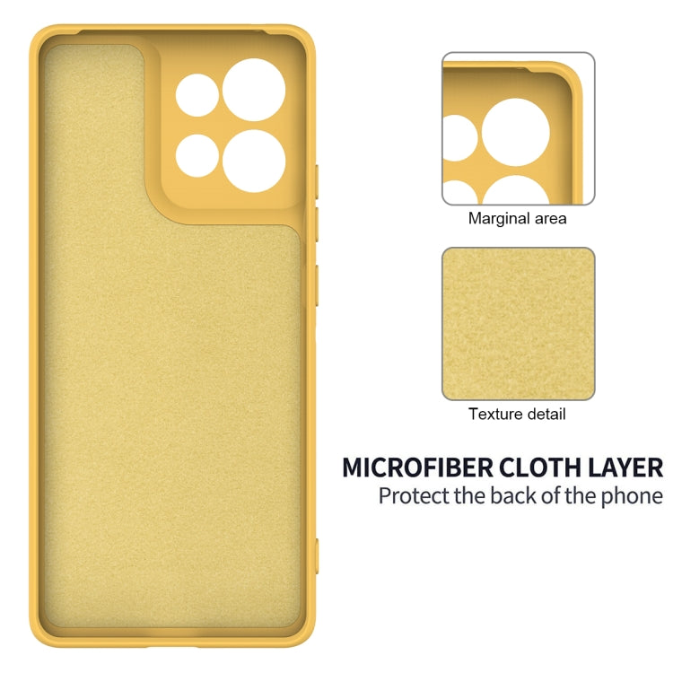 For Motorola Edge 50 Solid Color Liquid Silicone Dropproof Full Coverage Phone Case(Yellow) - free shipping - PMC TechLife - Order now!