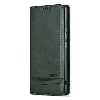 For Samsung Galaxy S25 5G AZNS Magnetic Calf Texture Flip Leather Phone Case(Dark Green) - Galaxy S25 5G Cases by AZNS | Online Shopping South Africa | PMC Jewellery | Buy Now Pay Later Mobicred