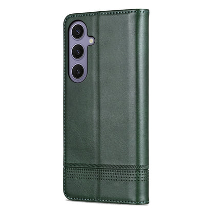 For Samsung Galaxy S25 5G AZNS Magnetic Calf Texture Flip Leather Phone Case(Dark Green) - Galaxy S25 5G Cases by AZNS | Online Shopping South Africa | PMC Jewellery | Buy Now Pay Later Mobicred