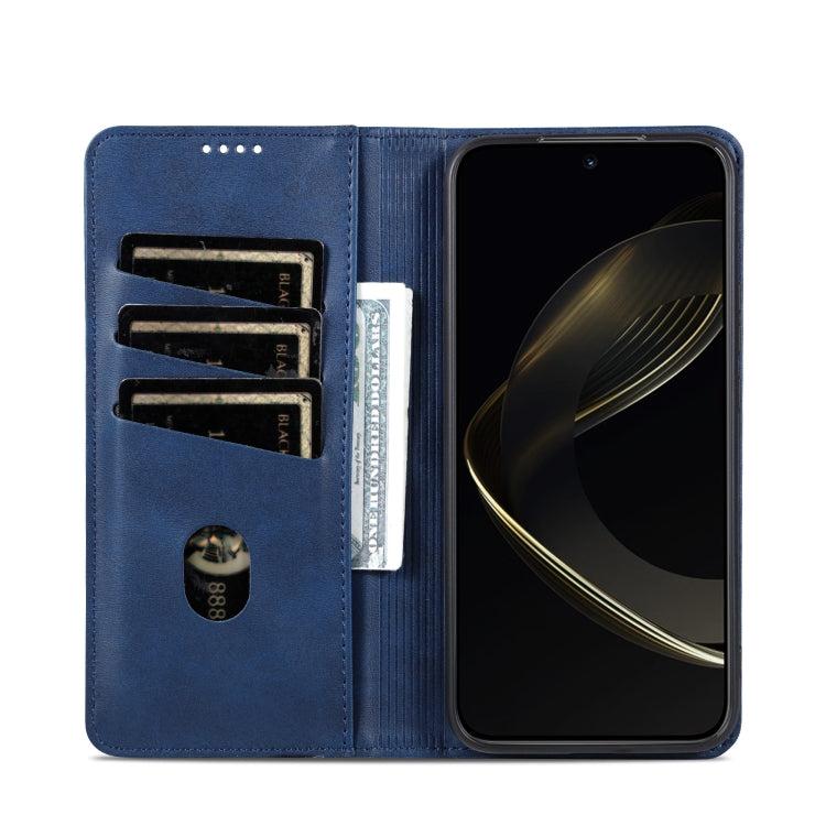 For Samsung Galaxy S25 5G AZNS Magnetic Calf Texture Flip Leather Phone Case(Dark Blue) - Galaxy S25 5G Cases by AZNS | Online Shopping South Africa | PMC Jewellery | Buy Now Pay Later Mobicred