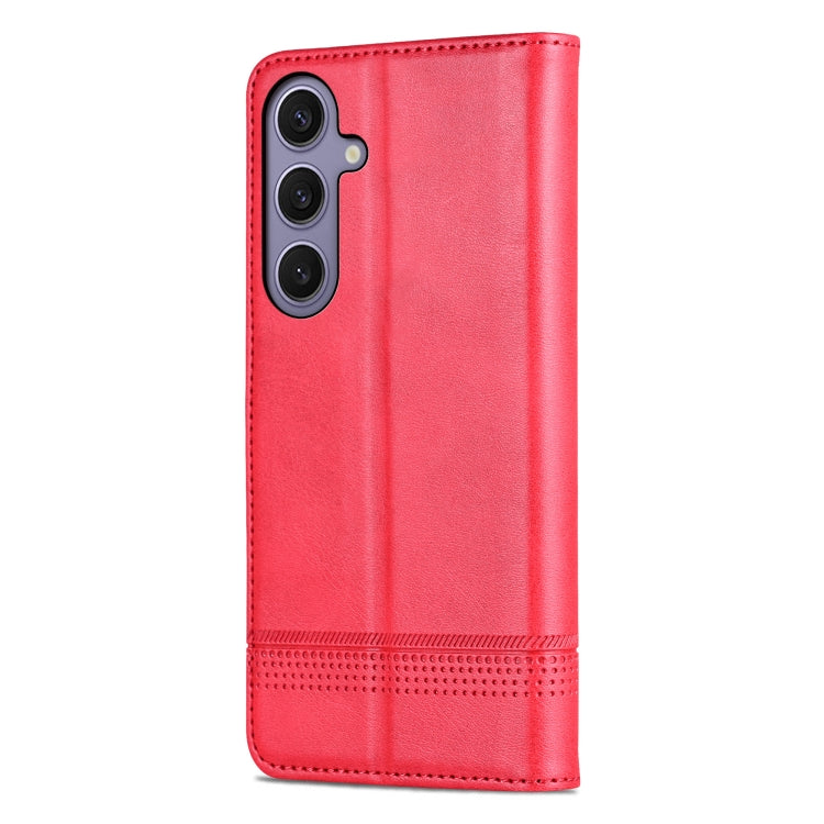 For Samsung Galaxy S25+ 5G AZNS Magnetic Calf Texture Flip Leather Phone Case(Red) - Galaxy S25+ 5G Cases by AZNS | Online Shopping South Africa | PMC Jewellery | Buy Now Pay Later Mobicred