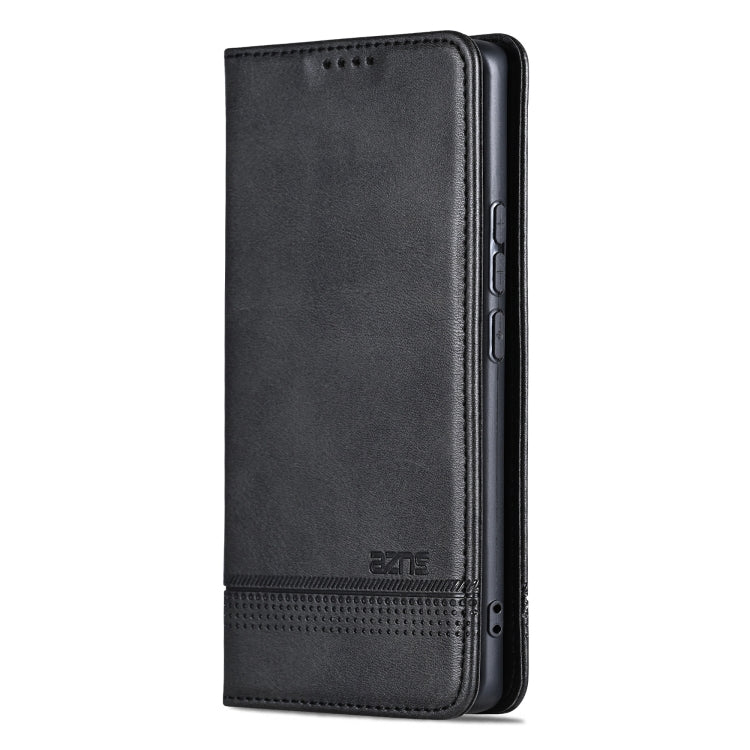 For Samsung Galaxy S25+ 5G AZNS Magnetic Calf Texture Flip Leather Phone Case(Black) - Galaxy S25+ 5G Cases by AZNS | Online Shopping South Africa | PMC Jewellery | Buy Now Pay Later Mobicred