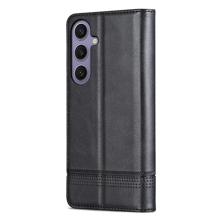 For Samsung Galaxy S25+ 5G AZNS Magnetic Calf Texture Flip Leather Phone Case(Black) - Galaxy S25+ 5G Cases by AZNS | Online Shopping South Africa | PMC Jewellery | Buy Now Pay Later Mobicred