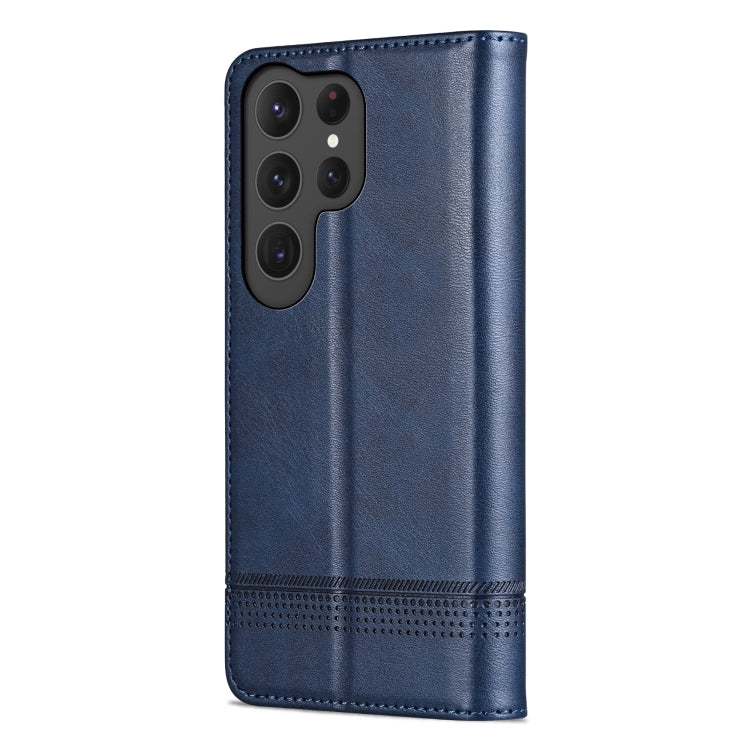 For Samsung Galaxy S25 Ultra 5G AZNS Magnetic Calf Texture Flip Leather Phone Case(Dark Blue) - Galaxy S25 Ultra 5G Cases by AZNS | Online Shopping South Africa | PMC Jewellery | Buy Now Pay Later Mobicred