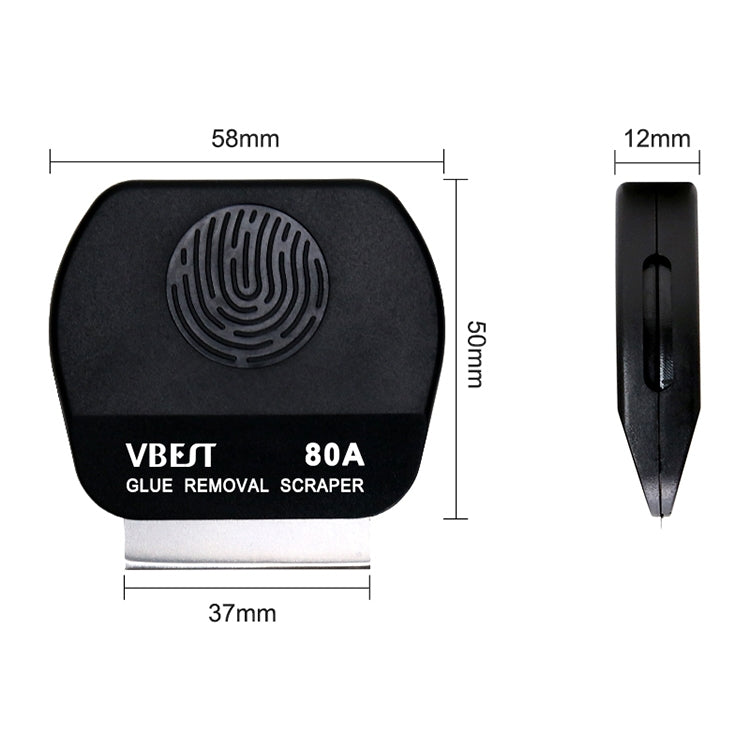 BEST VBST-80A 8 in 1 Stainless Steel Multipurpose Magnetic Double-sided Glue Removal Scraper Set - Dust Remove Tool by BEST | Online Shopping South Africa | PMC TechLife | Buy Now Pay Later Mobicred