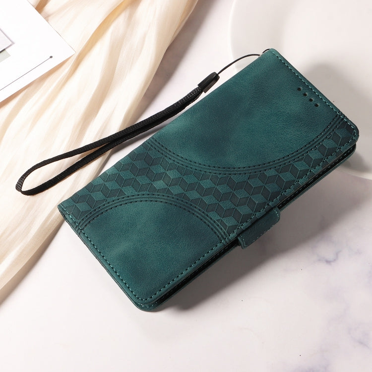 For Google Pixel 9 Pro XL Embossed Rhombus Starry Leather Phone Case(Green) - Google Cases by PMC TechLife | Online Shopping South Africa | PMC TechLife | Buy Now Pay Later Mobicred