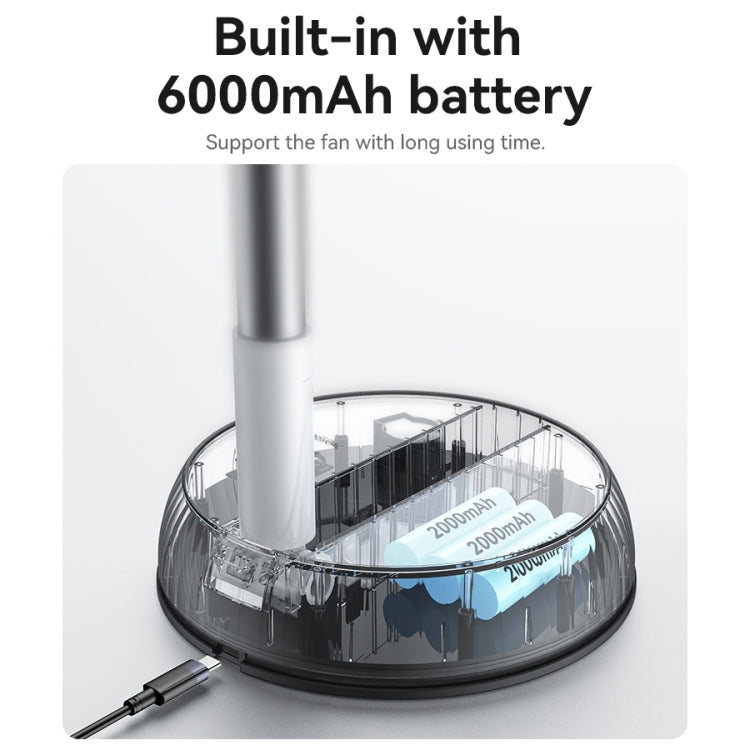 Yesido YF11 Foldable Telescopic Floor Fan(White) - free shipping - PMC TechLife - Order now!