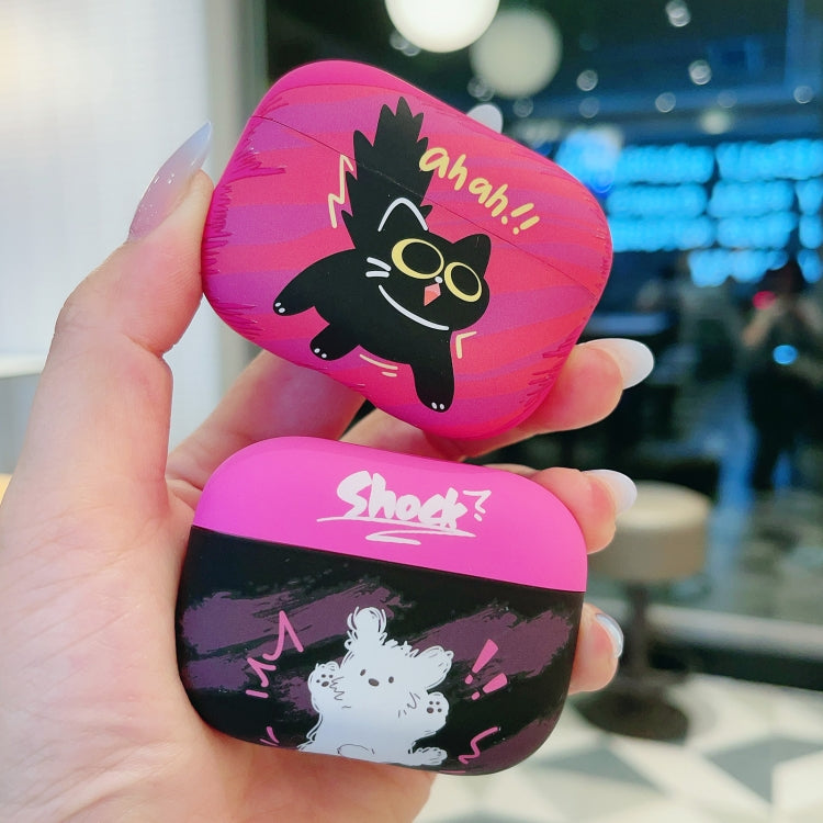 For AirPods 2 / 1 Cat and Dog Pattern Earbuds Box Frosted TPU Case(Exploring Dog) - For AirPods 1/2 by PMC Jewellery | Online Shopping South Africa | PMC Jewellery | Buy Now Pay Later Mobicred